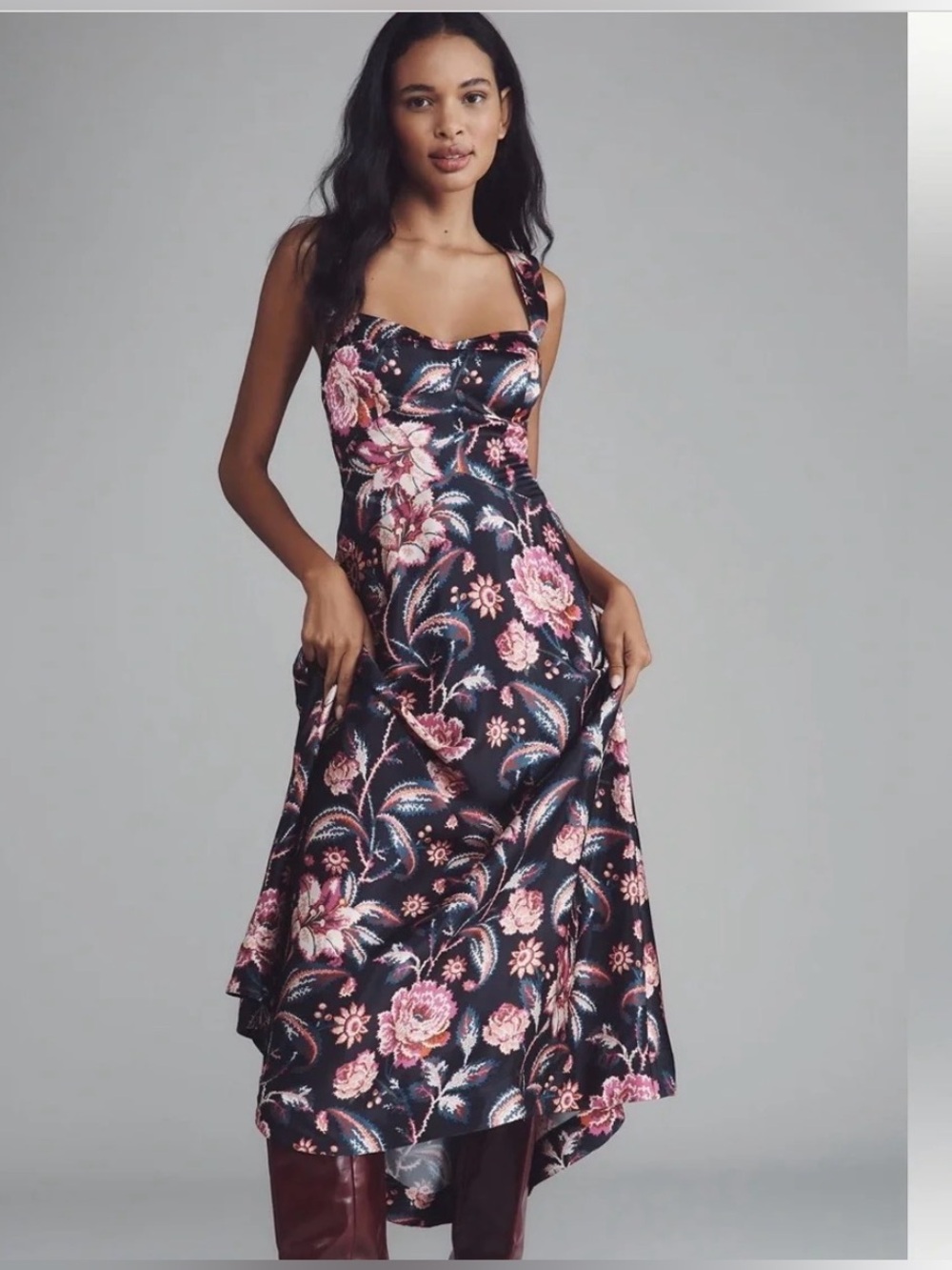 NWT Jocelyn Sleeveless Slip Midi Dress by Maeve Anthropologie 
Sz: M